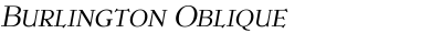 Burlington Oblique